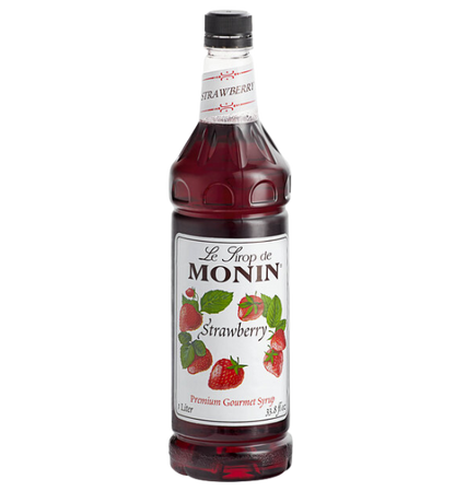 Monin Premium Strawberry Flavoring / Fruit Syrup 1 Liter