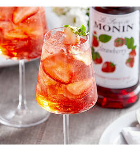 Monin Premium Strawberry Flavoring / Fruit Syrup 1 Liter