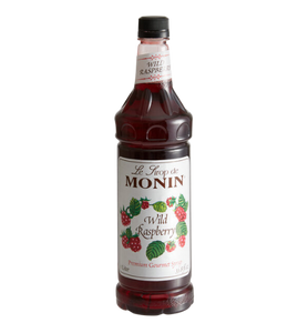 Monin Premium Wild Raspberry Flavoring Syrup 1 Liter