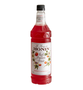 Monin Premium Red Passion Fruit Flavoring Syrup 1 Liter