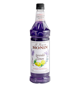 Monin Premium Lavender Lemon Flavoring Syrup 1 Liter
