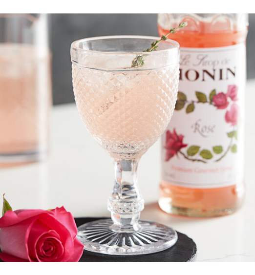 Monin Premium Rose Flavoring Syrup 750 mL