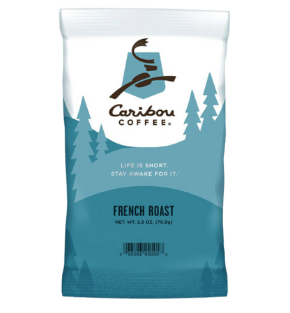 Caribou Coffee 2.5 oz. French Roast Coffee Packet - 18/Case