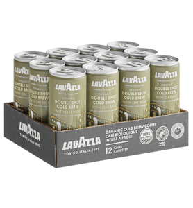 Lavazza Organic Double Shot Cold Brew Coffee with Oat Milk 8 fl. oz. - 12/Case