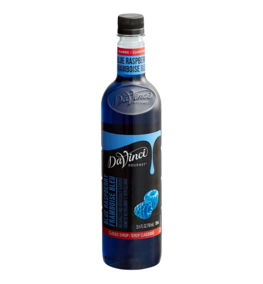 DaVinci Gourmet Classic Blue Raspberry Flavoring Syrup 750 mL