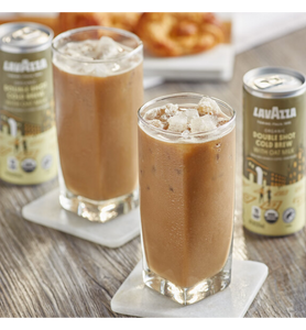 Lavazza Organic Double Shot Cold Brew Coffee with Oat Milk 8 fl. oz. - 12/Case