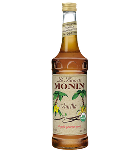 Monin Organic Vanilla Flavoring Syrup 750 mL