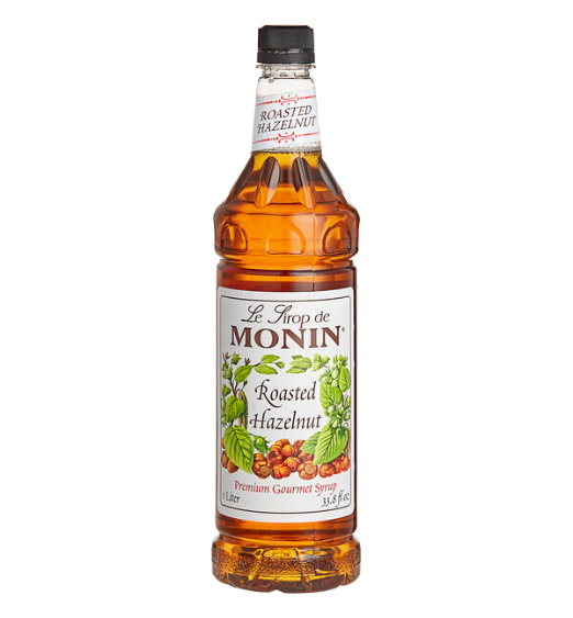 Monin Premium Roasted Hazelnut Flavoring Syrup 1 Liter