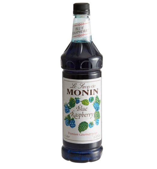 Monin Premium Blue Raspberry Flavoring Syrup 1 Liter