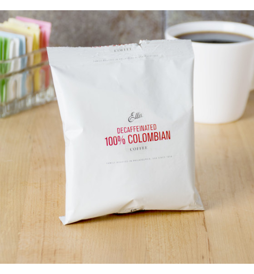Ellis 2 oz. 100% Colombian Decaf Coffee Packet - 42/Case